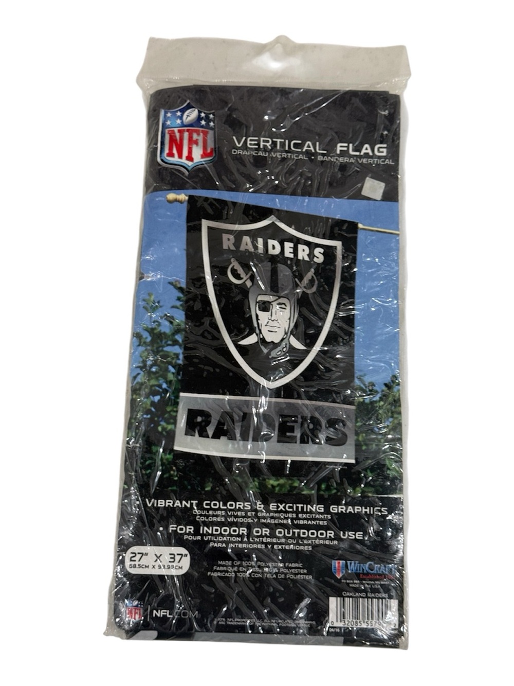 NEW NFL Las Vegas Raiders Team Vertical Flag ~ 27” x 37”